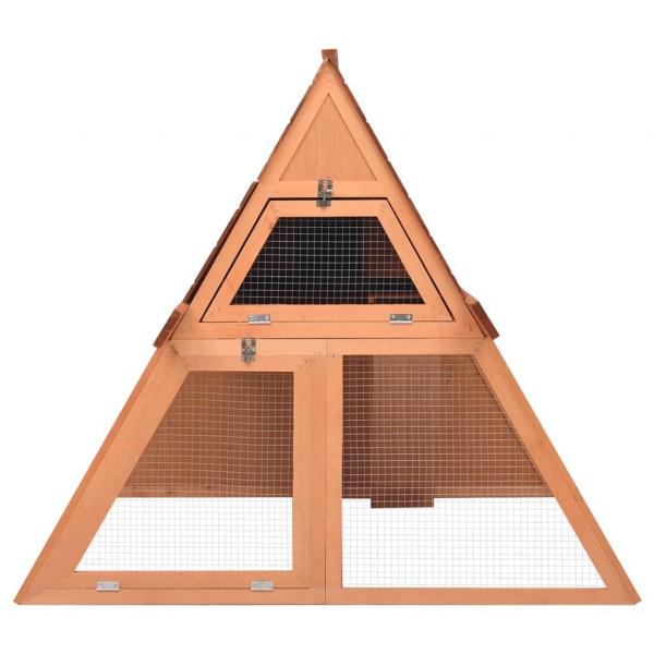 Kaninchenstall 152x127x109,5 cm Massivholz Tanne