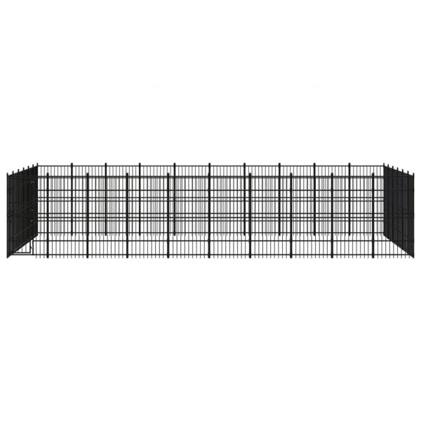 Outdoor-Hundezwinger Stahl 55,3 m²