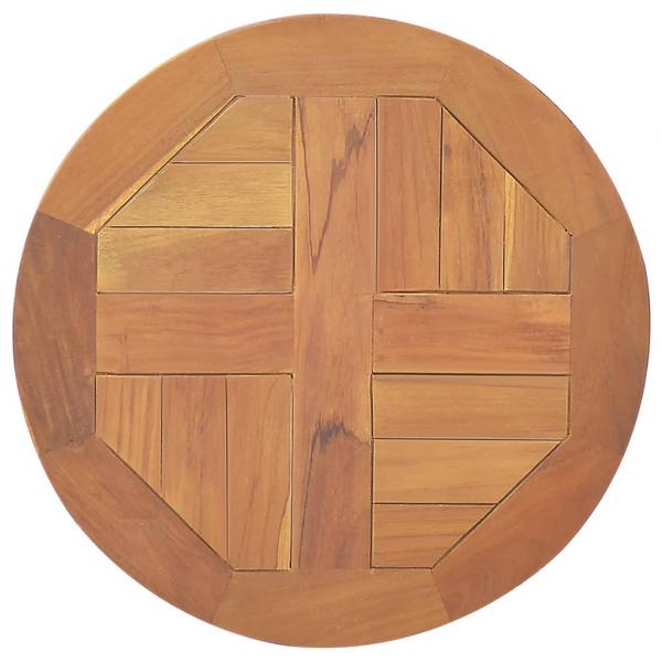 ARDEBO.de - Tischplatte Massivholz Teak Rund 2,5 cm 40 cm