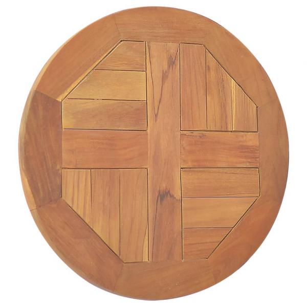Tischplatte Massivholz Teak Rund 2,5 cm 40 cm