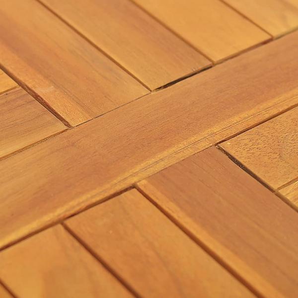 Tischplatte Massivholz Teak Rund 2,5 cm 50 cm