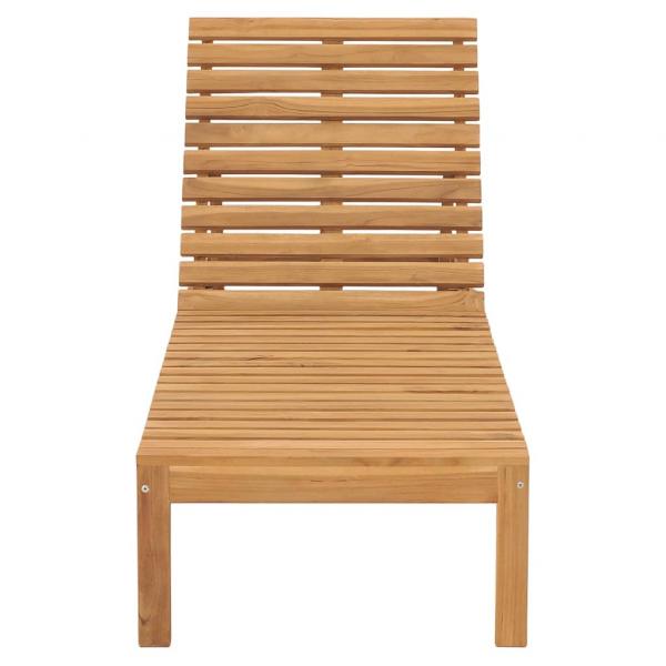 Sonnenliege Massivholz Teak
