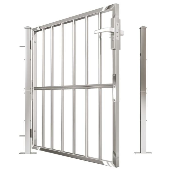 Gartentor 100x100 cm Edelstahl