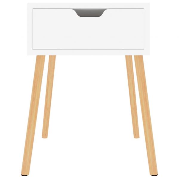 Nachttische 2 Stk. Weiß 40x40x56 cm Holzwerkstoff
