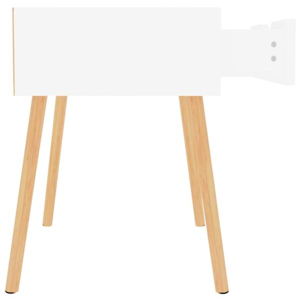 Nachttische 2 Stk. Weiß 40x40x56 cm Holzwerkstoff