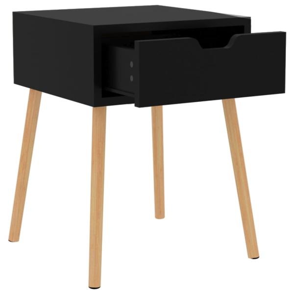 Nachttisch Schwarz 40x40x56 cm Holzwerkstoff