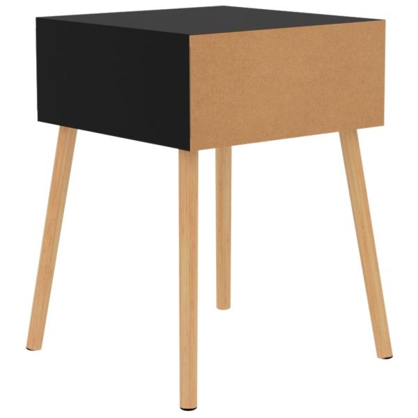 Nachttisch Schwarz 40x40x56 cm Holzwerkstoff