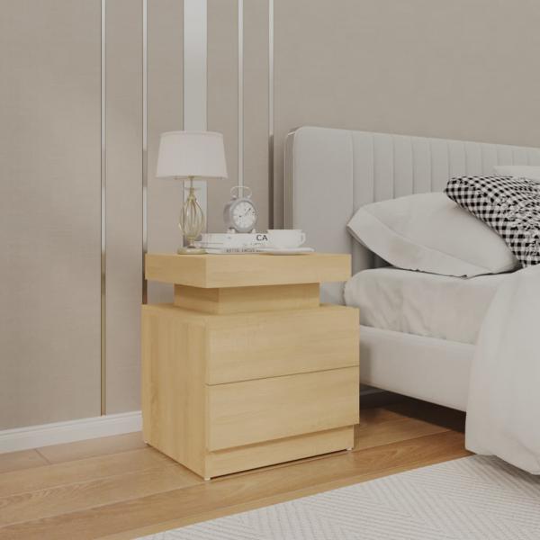 ARDEBO.de - Nachttisch Sonoma-Eiche 45x35x52 cm Holzwerkstoff
