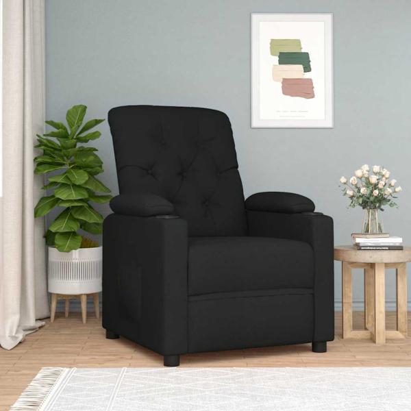 ARDEBO.de - Relaxsessel Schwarz Stoff