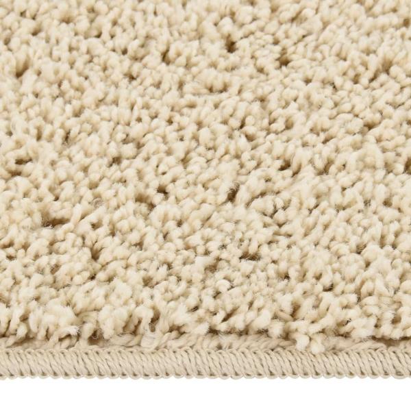Shaggy-Teppich Creme 120x170 cm Rutschfest