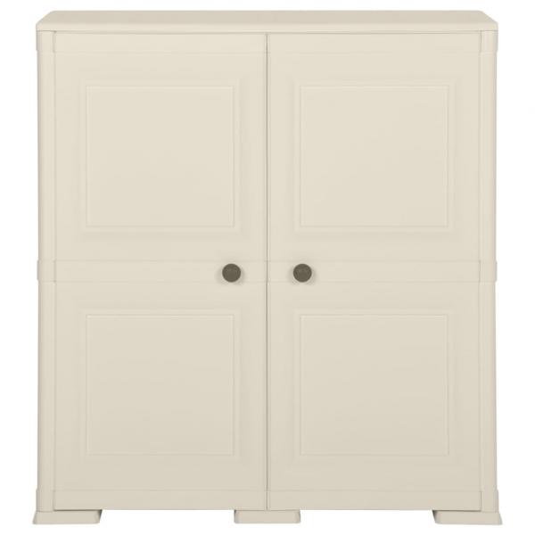 Kunststoffschrank 79x43x85,5 cm Holzdesign Vanilleeis
