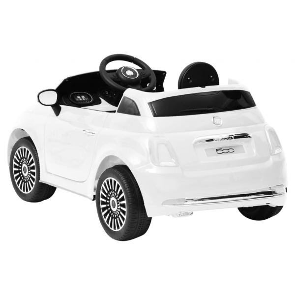 Kinder-Elektroauto Fiat 500 Weiß