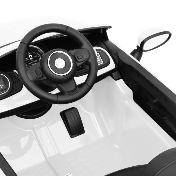 Kinder-Elektroauto Fiat 500 Weiß