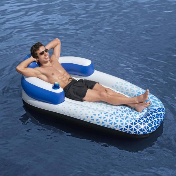 ARDEBO.de - Bestway Hydro Force Schwimmliege 183x97 cm Blau  
