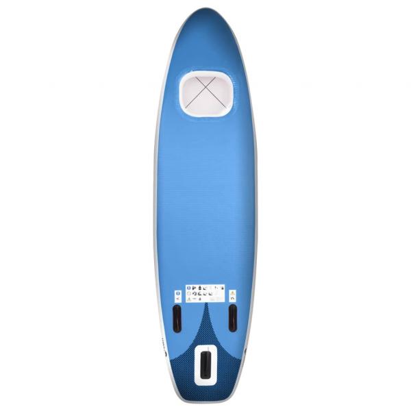 SUP-Board-Set Aufblasbar Blau 300x76x10 cm