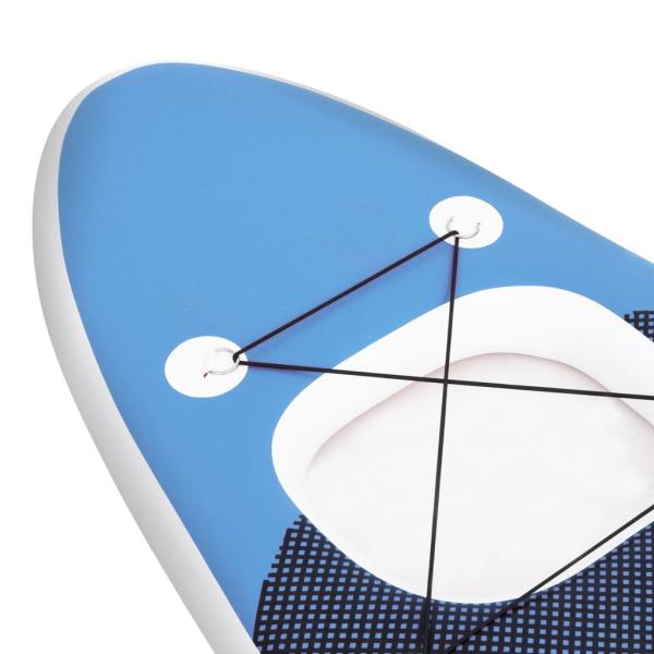 SUP-Board-Set Aufblasbar Blau 300x76x10 cm