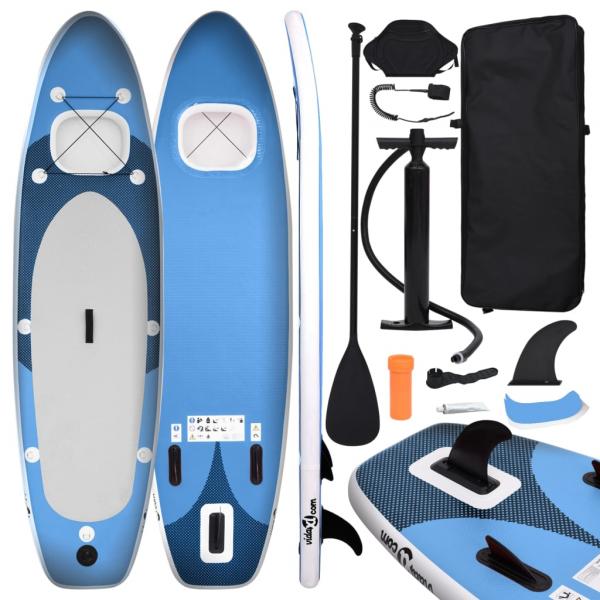 ARDEBO.de - SUP-Board-Set Aufblasbar Marineblau 330x76x10 cm