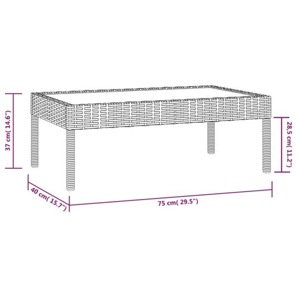 8-tlg. Garten-Lounge-Set mit Auflagen Poly Rattan Braun