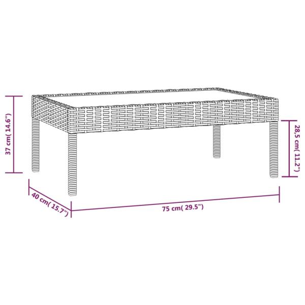16-tlg. Garten-Lounge-Set mit Auflagen Poly Rattan Grau