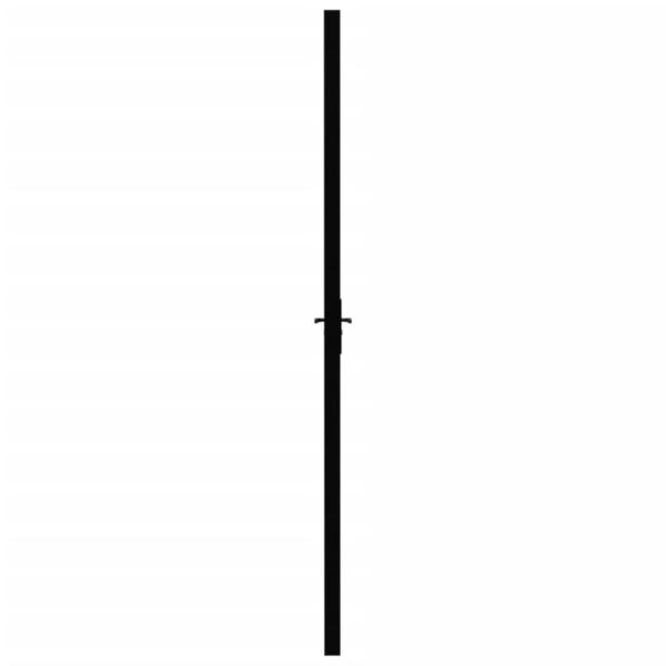 Innentür ESG Glas und Aluminium 93x201,5 cm Schwarz