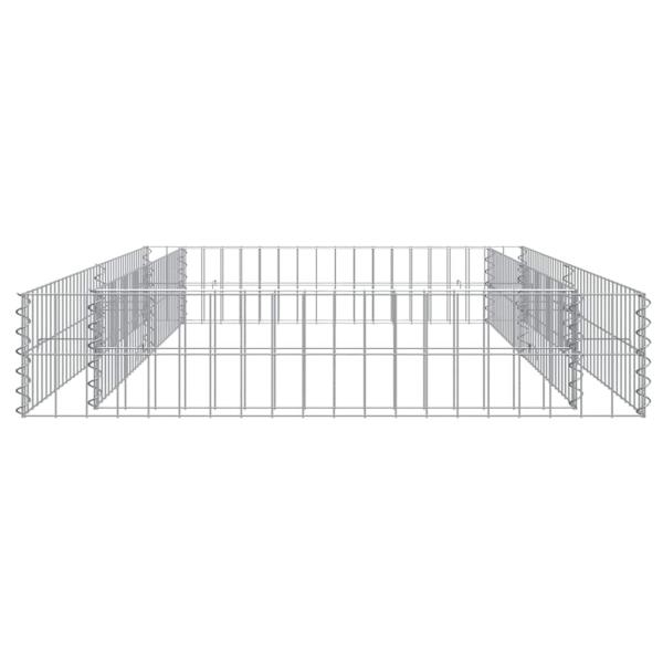 Gabionen-Hochbeet Verzinkter Stahl 200x100x20 cm