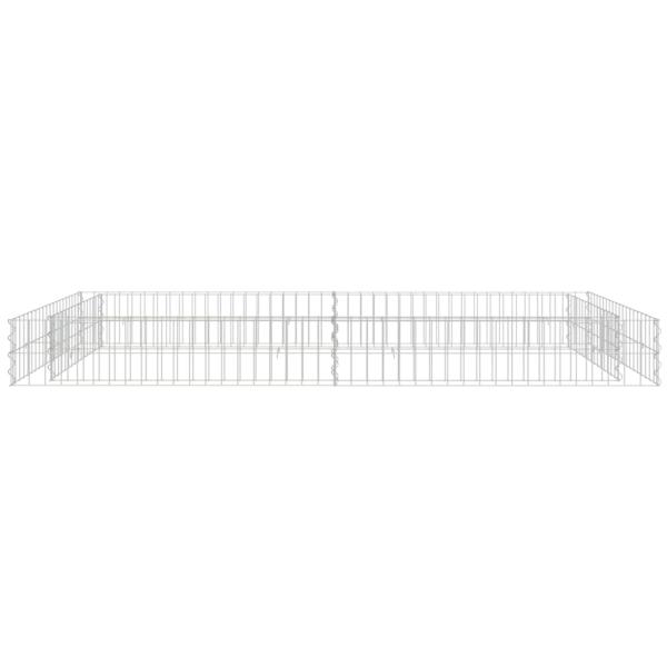 Gabionen-Hochbeet Verzinkter Stahl 200x100x20 cm