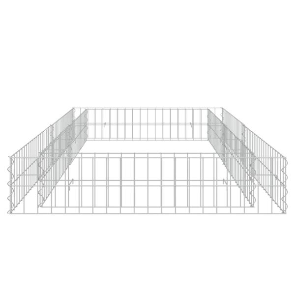 Gabionen-Hochbeet Verzinkter Stahl 200x100x20 cm