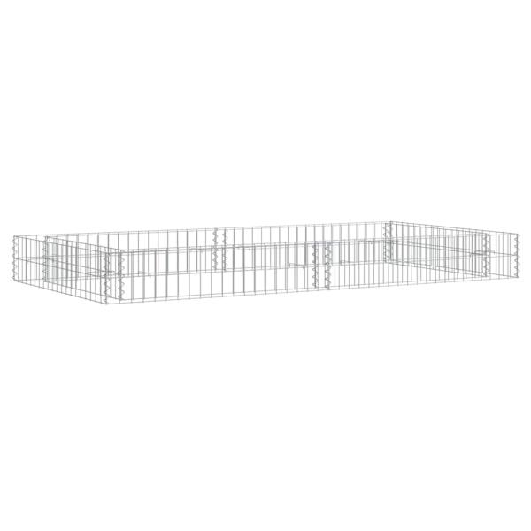 Gabionen-Hochbeet Verzinkter Stahl 200x100x20 cm