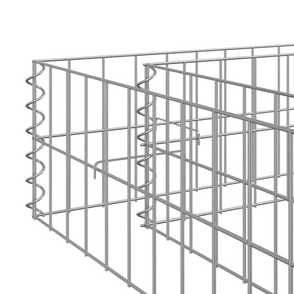  Gabionen-Hochbeet Verzinkter Stahl 300x100x20 cm