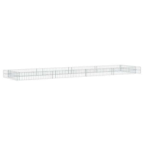 Gabionen-Hochbeet Verzinkter Stahl 400x100x20 cm