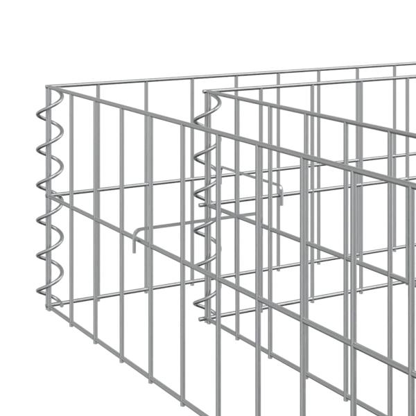Gabionen-Hochbeet Verzinkter Stahl 400x100x20 cm