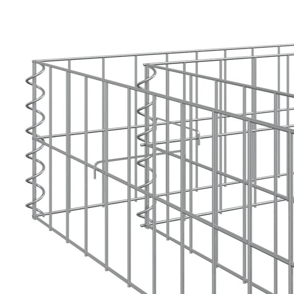 Gabionen-Hochbeet Verzinkter Stahl 400x100x20 cm