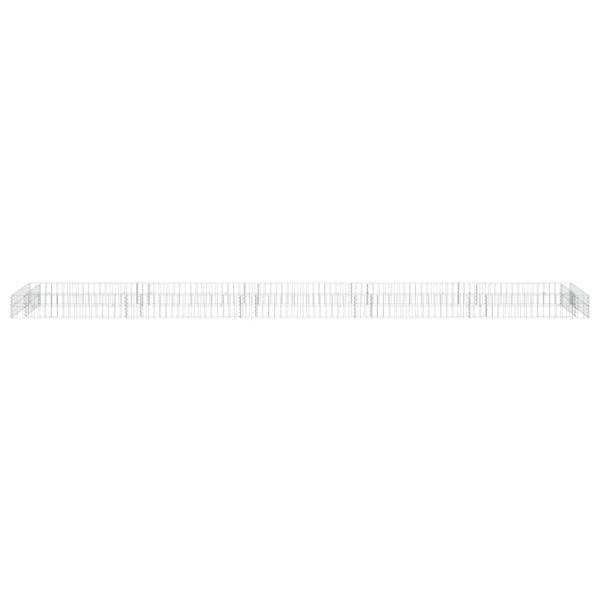 Gabionen-Hochbeet Verzinkter Stahl 500x100x20 cm