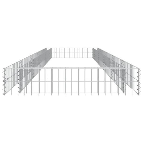 Gabionen-Hochbeet Verzinkter Stahl 500x100x20 cm