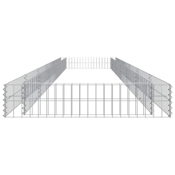 Gabionen-Hochbeet Verzinkter Stahl 600x100x20 cm