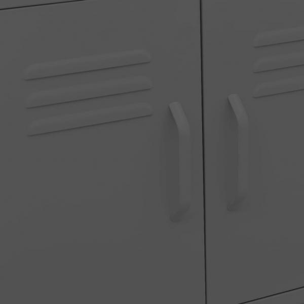 Lagerschrank Anthrazit 60x35x56 cm Stahl