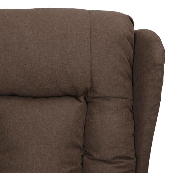 Massagesessel Taupe Stoff