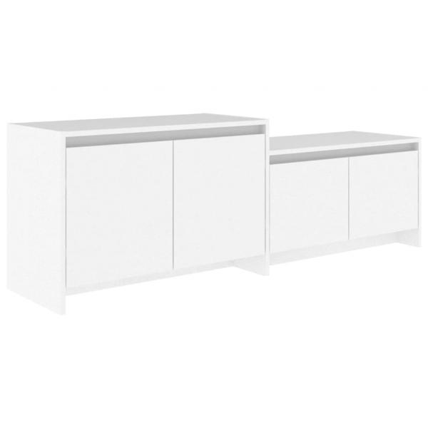 TV-Schrank Weiß 146,5x35x50 cm Holzwerkstoff