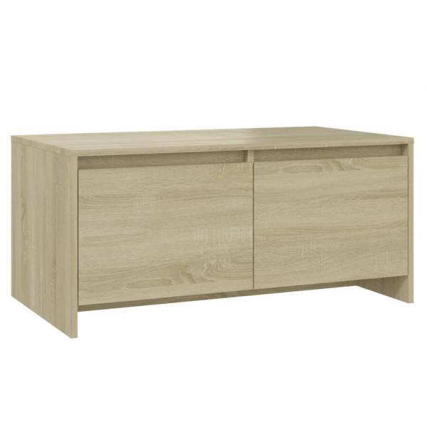 ARDEBO.de - Couchtisch Sonoma-Eiche 90x50x41,5 cm Holzwerkstoff