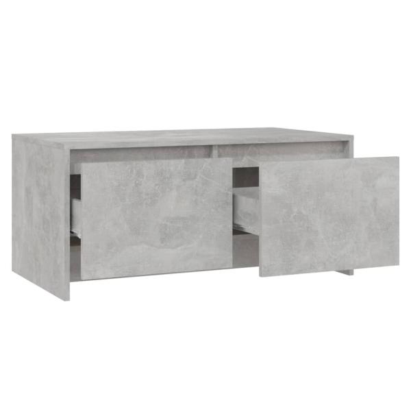 ARDEBO.de - Couchtisch Betongrau 90x50x41,5 cm Holzwerkstoff