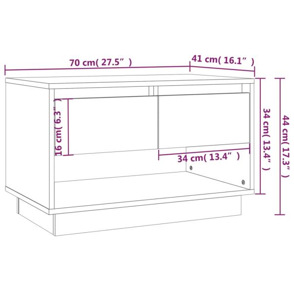 TV-Schrank Weiß 70x41x44 cm Holzwerkstoff