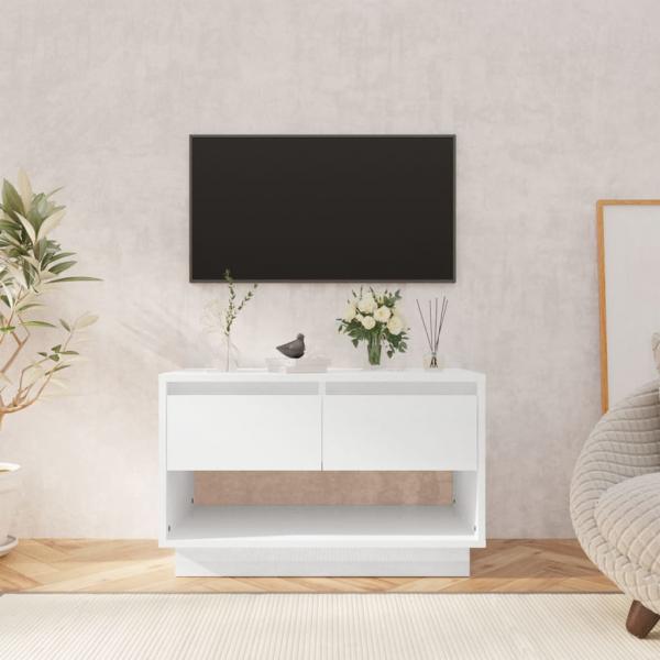 ARDEBO.de - TV-Schrank Hochglanz-Weiß 70x41x44 cm Holzwerkstoff