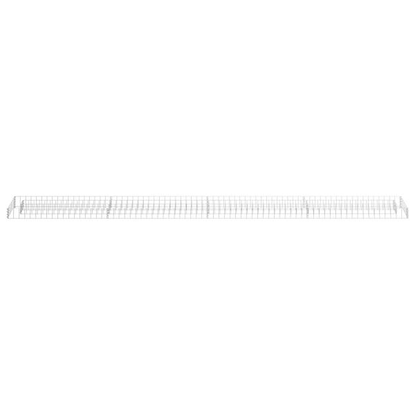 Gabionen-Hochbeet Verzinkter Stahl 360x30x10 cm