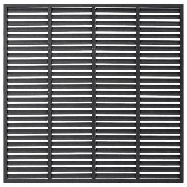 Lamellenzaun WPC 180x180 cm Grau