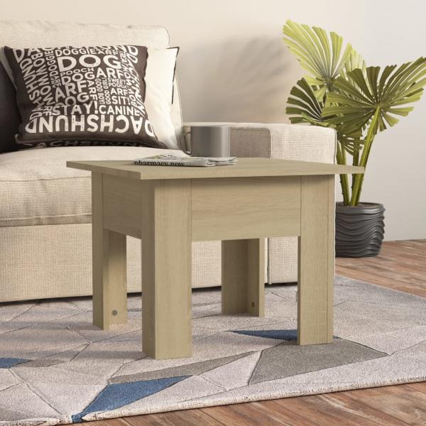 ARDEBO.de - Couchtisch Sonoma-Eiche 55x55x42 cm Holzwerkstoff