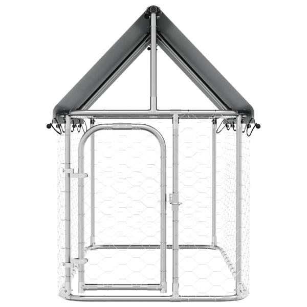 Outdoor-Hundezwinger mit Dach 200x100x150 cm