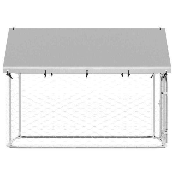 Outdoor-Hundezwinger mit Dach 200x100x150 cm
