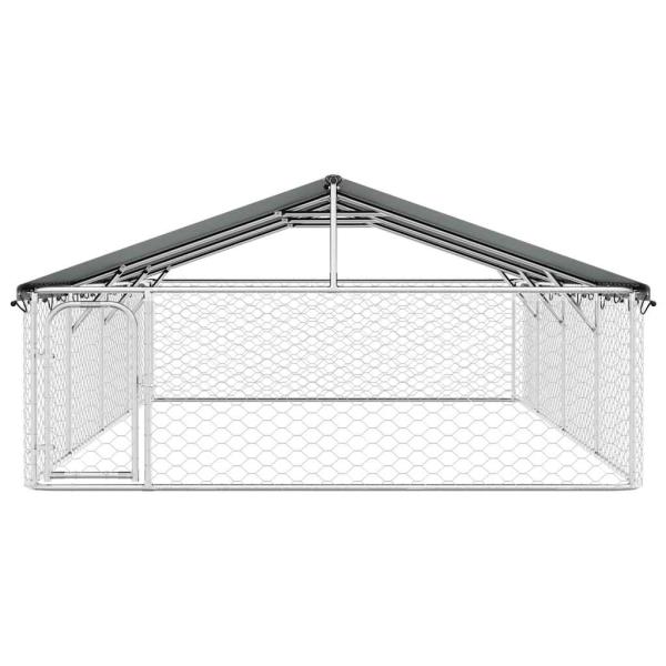 Outdoor-Hundezwinger mit Dach 600x300x150 cm