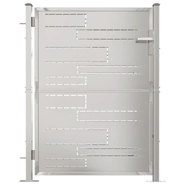 ARDEBO.de - Gartentor 100x125 cm Edelstahl