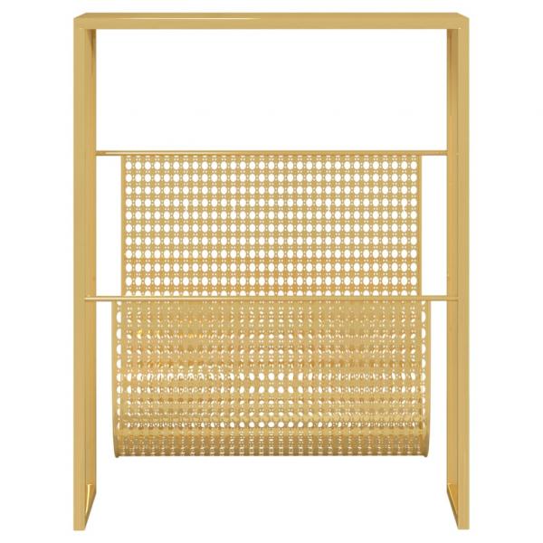 Zeitschriftenständer Golden 35x15x45 cm Stahl